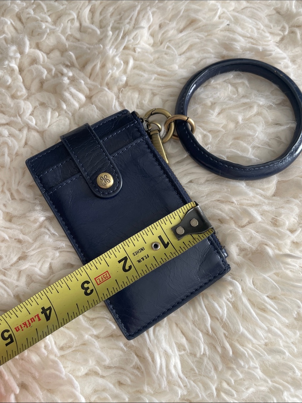 HOBO Navy Leather Bangle Wristlet Wallet - Picture 6 of 6